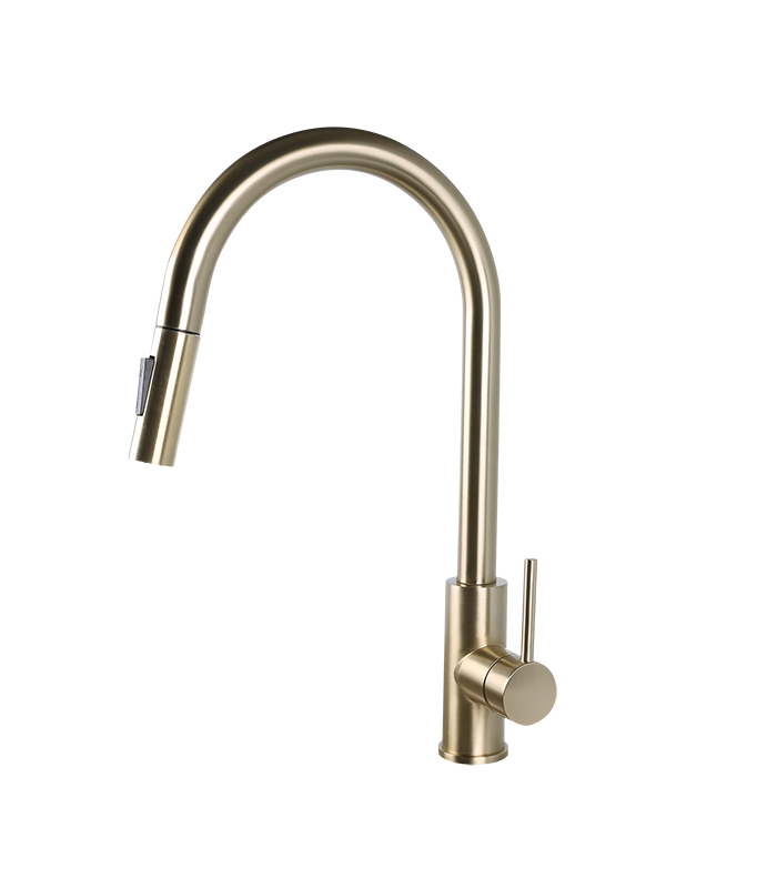 LS-K435002 Pull Down Kitchen Faucet in Champagne Gold