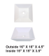 LS-C26 Above Counter Ceramic Sink White