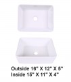 LS-C54 Vessel Ceramic Sink White