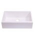 LS-GCF78 Single Bowl Farmhouse Apron Front Granite Composite Sink White