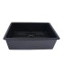 LS-FC13F Single Bowl Undermount Fireclay Sink Black