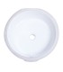 LS-C65 Undermount Oval Ceramic Sink White