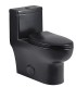 Bathroom Toilet T6 Shiny Black