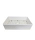 LS-FC7 Single Bowl Farmhouse Porcelain Sink White